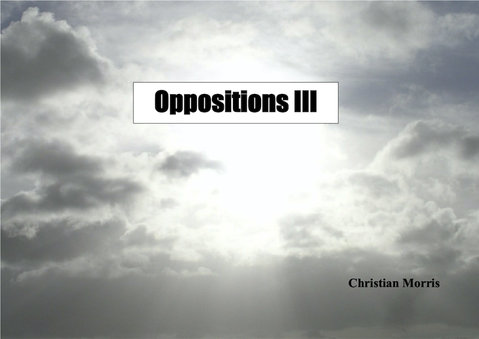 Read more about the article Oppositions III